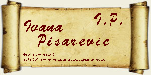 Ivana Pisarević vizit kartica